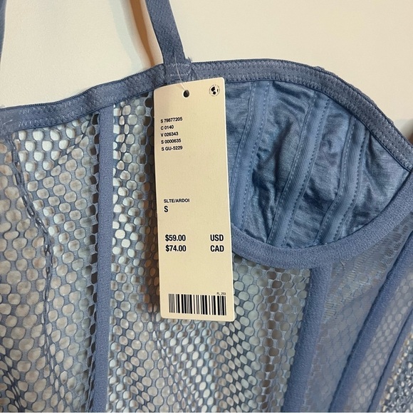 Urban Outfitters Out From Under Modern Love Overdrive Fishnet Corset Sz S NWT - Picture 11 of 16